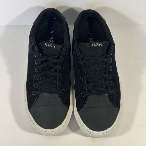STRAYE SKATE SHOES Womens 9.5 Mens 8‎ Black Suede Stanley - Picture 4 of 11